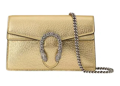 Pre-owned Gucci Women's  Dionysus Super Mini Bag In Gold