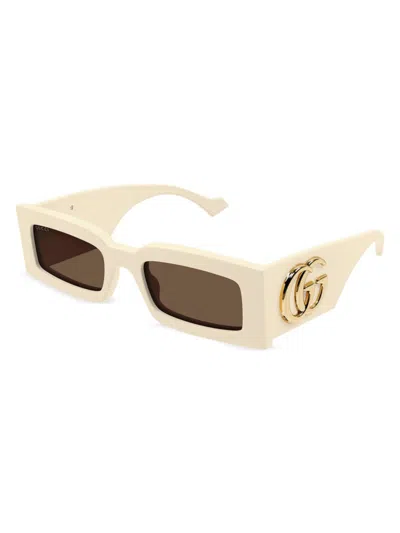 Gucci Women's  Generation 53mm Rectangular Sunglasses In Neutral