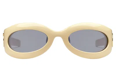Pre-owned Gucci Women's  Geometricframe Sunglasses In Shiny Yellow (705327 J1691 9781)