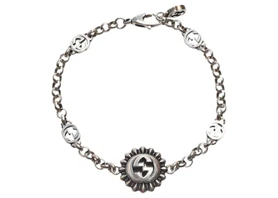 Pre-owned Gucci Women's  Gg Bracelet In Silver