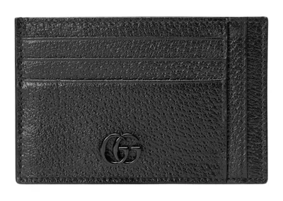 Pre-owned Gucci Women's  Gg Marmont (10 Card Slots 1 Open Compartment) Card Case In Black