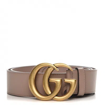 Pre-owned Gucci Women's  Gg Marmont Belt In Dusty Pink