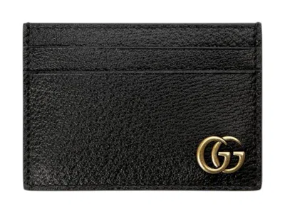 Pre-owned Gucci Women's  Gg Marmont Leather Money Clip In Black