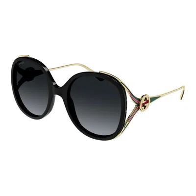 Gucci Women's  Gg0226s 007 Sunglasses In Black