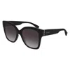 Gucci Gg0459s 001 Butterfly Sunglasses In Black