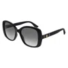 Gucci Gg0762s W 001 Butterfly Sunglasses In Black