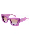 Gucci Violet Cat Eye Ladies Sunglasses Gg1552s 003 49 In Red