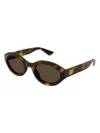 Gucci Gg1579s-002havana-havana-brown In Burgundy
