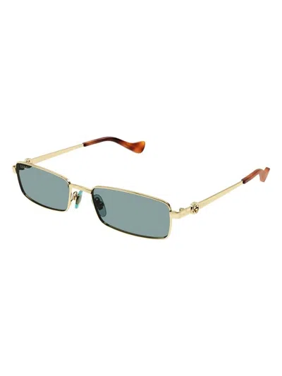 Gucci Gg1600s003 Gold Gold Green