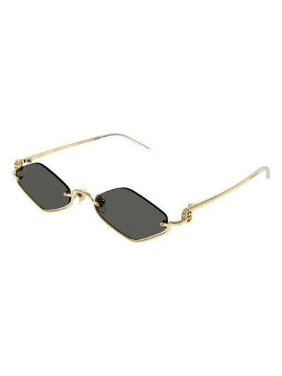 Gucci Women's  Gg1604s 001 Sunglasses In Gold
