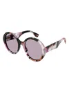 Gucci Gg1628s Round-frame Sunglasses In Pink