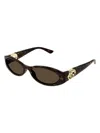 Gucci Women's  Gg1660s 002 Sunglasses In Havana