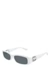 Gucci Womens White Gg1661s Rectangle-frame Acetate Sunglasses In White