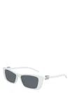 Gucci Gg1681s Linea Gg Logo 006 White Grey Sunglasses In White
