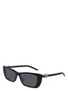 Gucci Logo Rectangular Sunglasses In Black