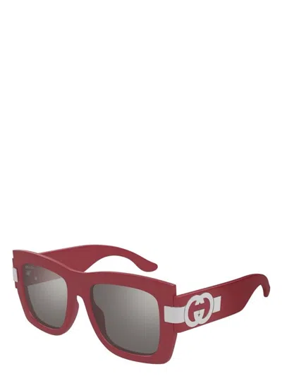 Gucci Women's  Gg1688s 003 Sunglasses In Red