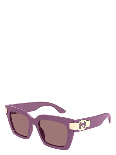 Gucci Women's  Gg1689s 004 Sunglasses In Violet