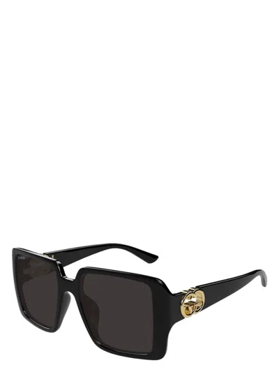 Gucci Oversized Plastic Square Sunglasses In Black