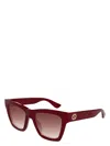 Gucci Women's  Gg1714s 003 Sunglasses In Garnet