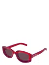 Gucci Cat Eye-frame Injection Sunglasses In Red