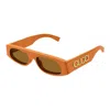 Gucci Squared Sunglasses Gg1771 S 007 In Orange