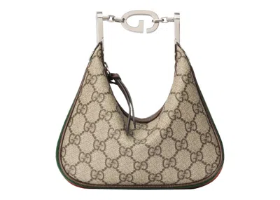 Pre-owned Gucci Women's   Attache Mini Bag In Beige/ebony