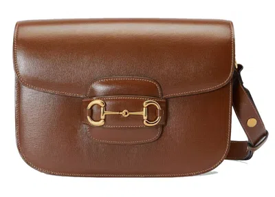 Pre-owned Gucci Women's  Horsebit 1955 Shoulder Bag In Brown