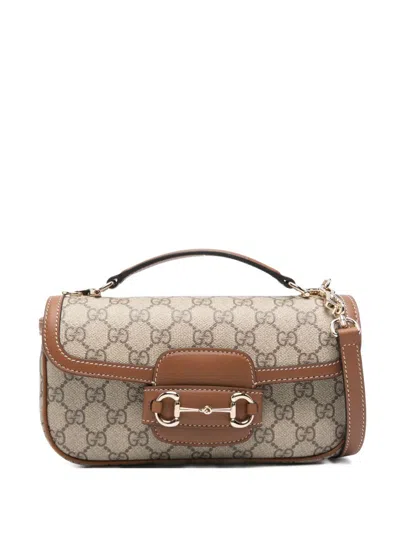 Gucci Women  Horsebit 1955 Small Handbag In Gray