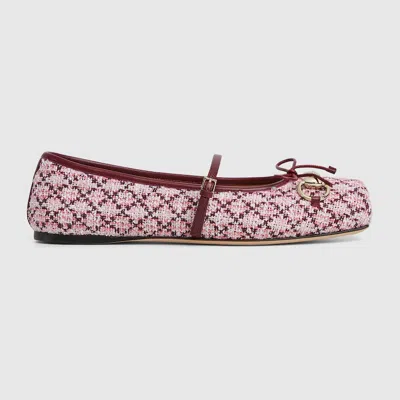 Gucci Women's  Horsebit Ballet Flat In Pink