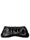 Gucci Black Horsebit Chain Small Leather Shoulder Bag In Black
