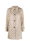 Gucci Horsebit Print Coat