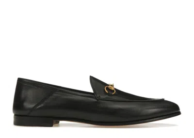 Pre-owned Gucci Women's  Horsebit Slip On Loafer Leather Sneakers In Black/gold In Multi
