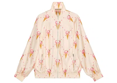 Pre-owned Gucci Women's  Ice Crean Print Jacket In Pink