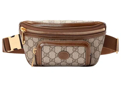 Pre-owned Gucci Women's  Interlocking G Belt Bag In Beige/ebony
