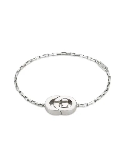 GUCCI WOMEN'S GUCCI INTERLOCKING STERLING SILVER BRACELET