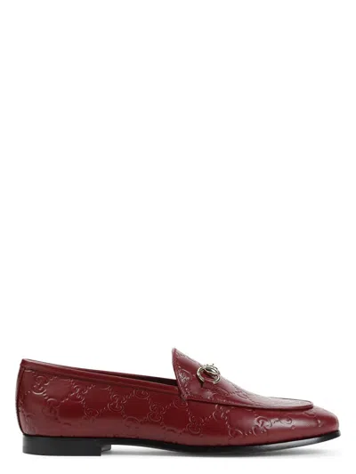 GUCCI WOMEN'S GUCCI JORDAAN LEATHER LOAFERS