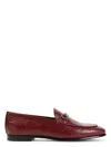 Gucci Leather Gg Jordaan Loafers For Women In Red