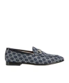 Gucci Denim Gg Crystal New Jordaan Loafers In Blue