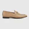 Gucci Jordaan Horsebit Leather Loafers In Brown
