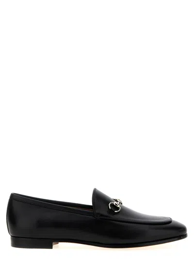 Gucci Jordaan Loafers Horsebit Detail Leather In Black