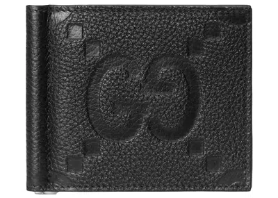 Pre-owned Gucci Women's  Jumbo Gg Money Clip In Black