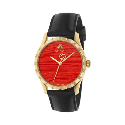 Pre-owned Gucci Women's  Le Marche Des Merveilles 561655 I86i0 8651 Watch In Yellow Gold