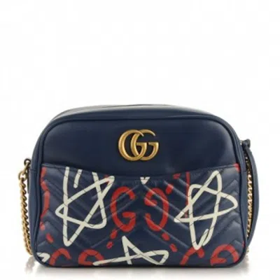 Pre-owned Gucci Women's  Marmont Shoulder  Ghost Medium