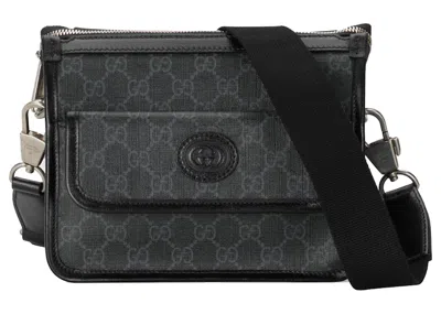 Pre-owned Gucci Women's  Messenger Bag With Interlocking G In Black