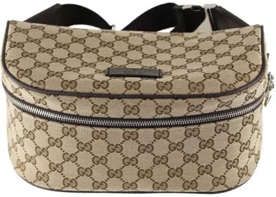 Pre-owned Gucci Women's  Monogram Pochette Shoulder Bag In Brown