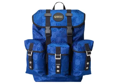 Pre-owned Gucci Women's  Off The Grid Backpack In Blue