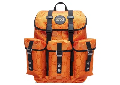 Pre-owned Gucci Women's  Off The Grid Backpack In Orange