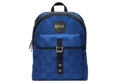 Pre-owned Gucci Women's  Off The Grid Gg Backpack In Blue
