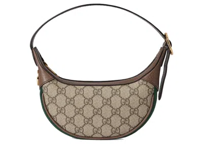 Pre-owned Gucci Women's  Ophidia Gg Mini Bag In Beige/ebony
