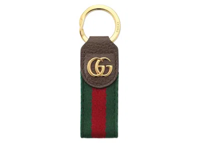 Pre-owned Gucci Women's  Ophidia Keychain In Green/red